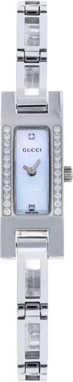 GUCCI,Other 12mm,12mm,Stainless Steel,White,Sapphire,Crystal Glass,YA039512