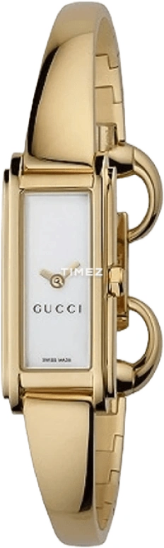 GUCCI,Gucci 24x12mm,24x12mm,Stainless Steel,White,Quartz,Sapphire,Crystal Glass,Rectangular,YA103925