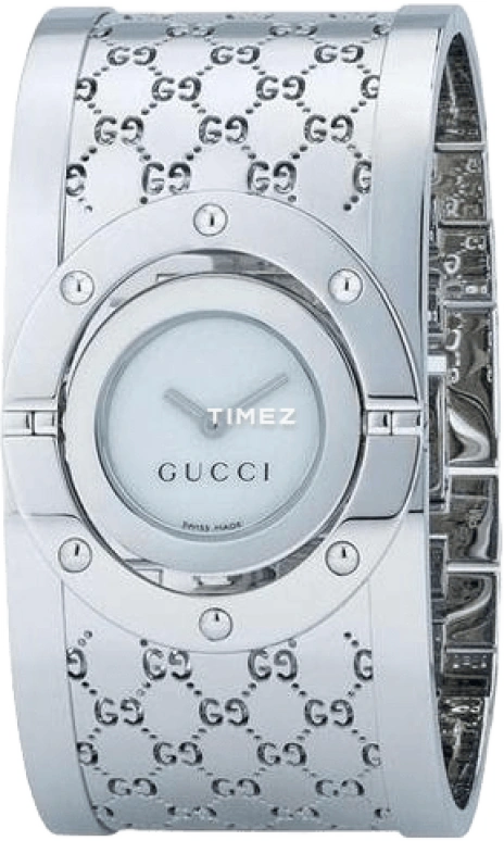GUCCI,Gucci 33mm,33mm,Stainless Steel,White,Sapphire,Crystal Glass,YA112413