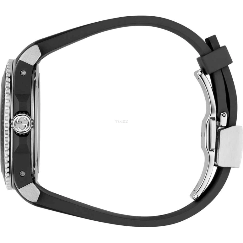 GUCCI,Gucci Dive 40mm,40mm,Stainless Steel,Black,Silver,Automatic,Day,Sapphire,Crystal Glass,YA136323