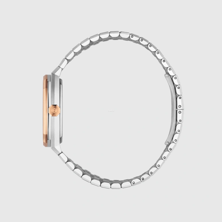 GUCCI,Gucci 25H 30mm,30mm,Stainless Steel,Silver,Quartz,Day,Sapphire,Crystal Glass,838731 ICUA0 8561