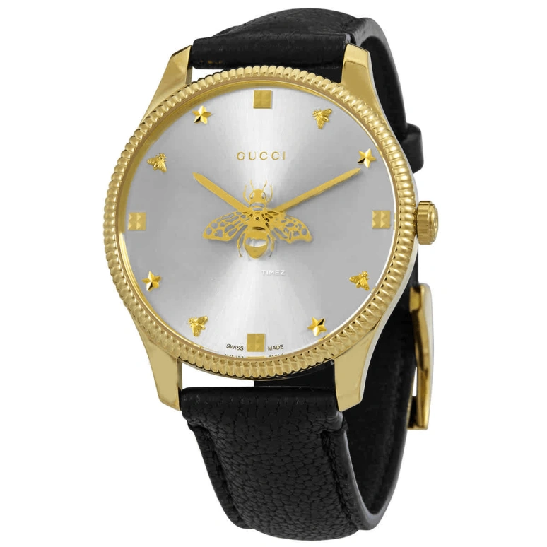 GUCCI,G-Timeless 36mm,36mm,Stainless Steel,Yellow Gold,Silver,Quartz,Sapphire,Crystal Glass,Round,681757 I86A0 8727