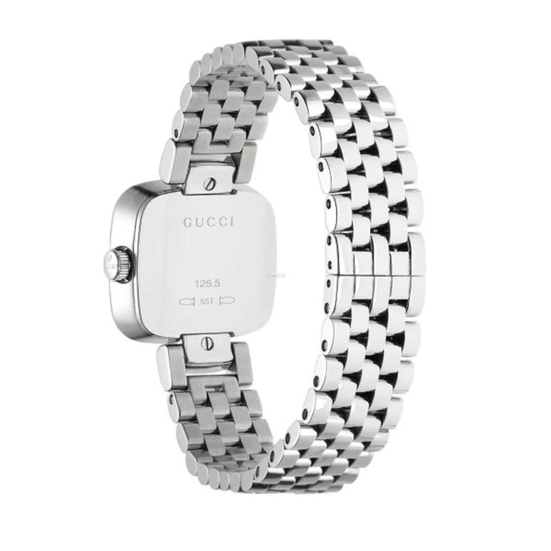 GUCCI,Gucci 24x23mm,24x23mm,Stainless Steel,Silver,Quartz,Rectangular,YA125517