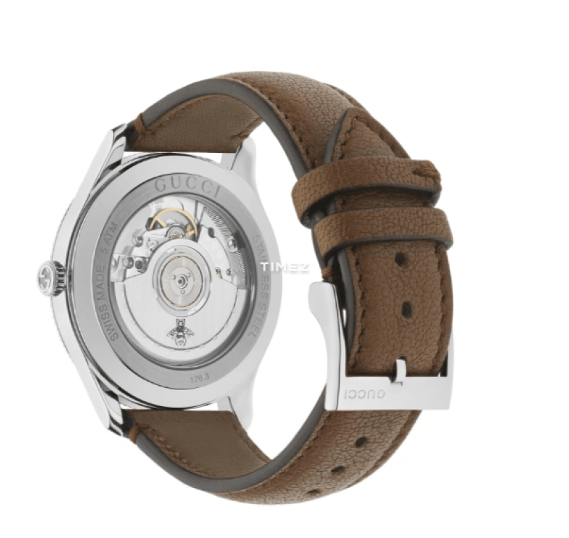 GUCCI,G-Timeless 40mm,40mm,Stainless Steel,White,Automatic,Sapphire,Round,717882 I18G0 8561
