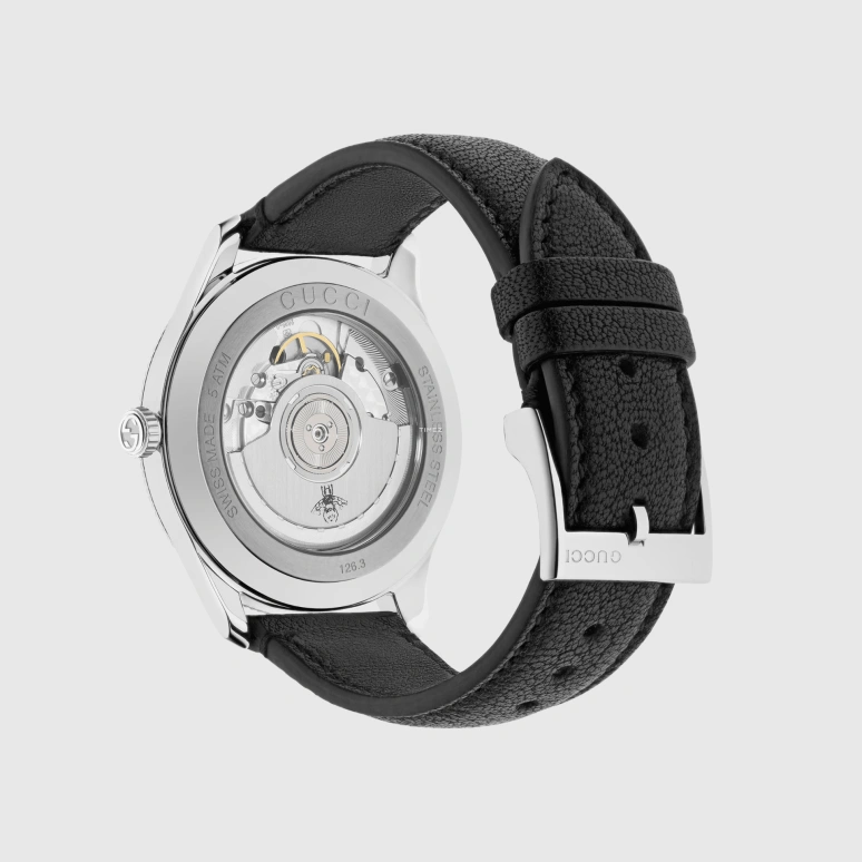 GUCCI,G-Timeless 40mm,40mm,Stainless Steel,Black,Automatic,Sapphire,Glass,Round,717887 I18G0 8489