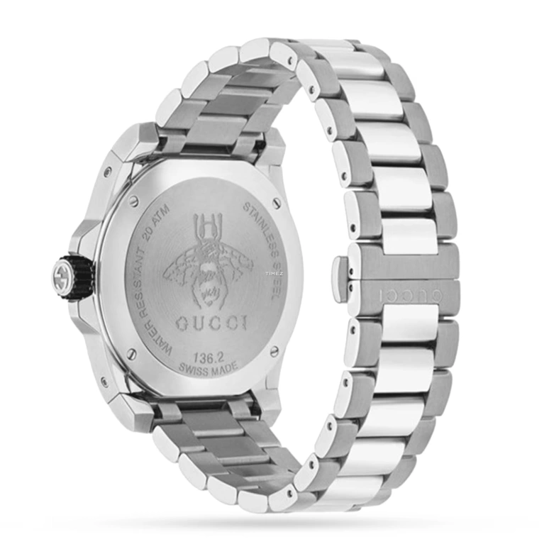 GUCCI,Gucci Dive 40mm,40mm,Stainless Steel,Green,Quartz,Day,Sapphire,YA136222