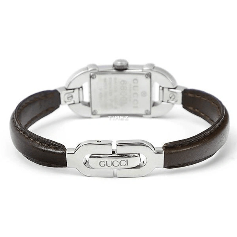 GUCCI,Gucci 16x36mm,16x36mm,Stainless Steel,Coffee,Quartz,Sapphire,Crystal Glass,Rectangular,YA068504