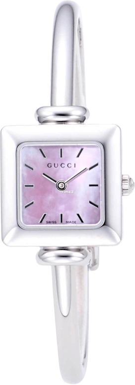 GUCCI,Gucci 20mm,20mm,Stainless Steel,Pink,Quartz,Sapphire,Square,YA019519