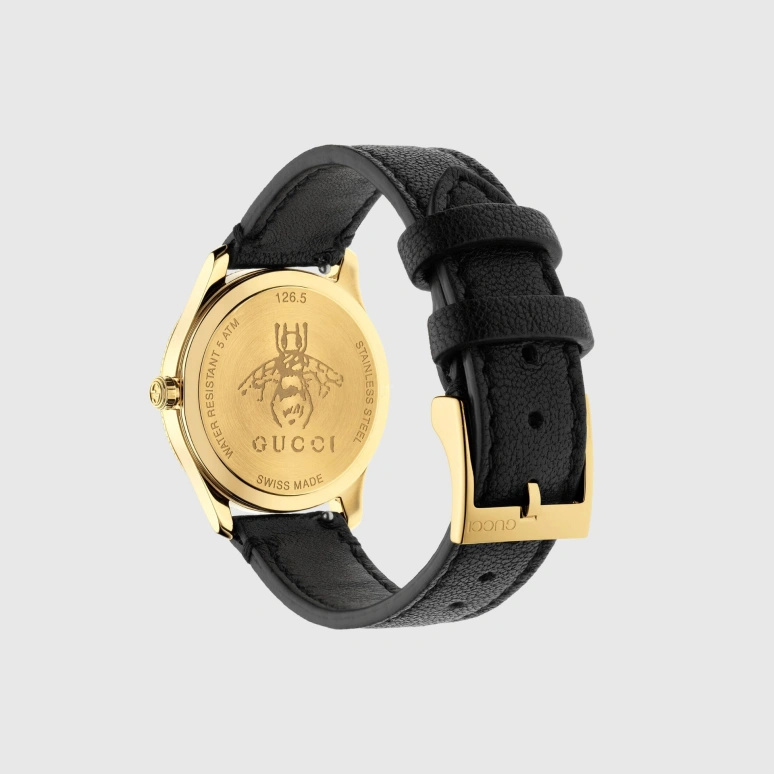 GUCCI,G-Timeless 36mm,36mm,Stainless Steel,Black,Quartz,Sapphire,Crystal Glass,Round,632794 I86A0 1000
