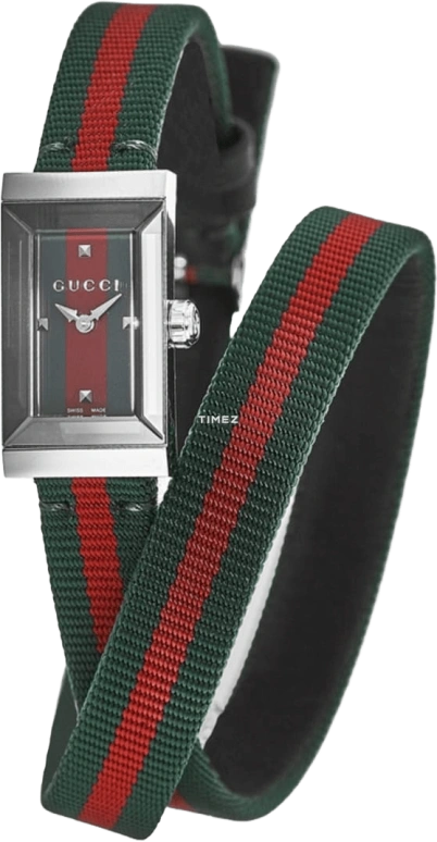 GUCCI,G-Frame 14x25mm,14x25mm,Stainless Steel,Sapphire,Crystal Glass,Closed,YA147503