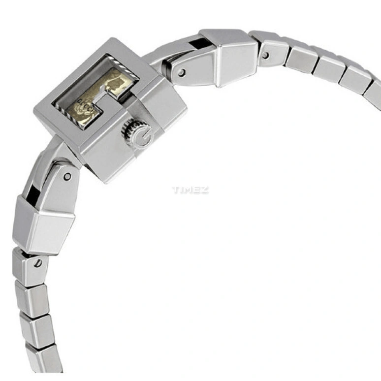 GUCCI,Other 14mm,14mm,Stainless Steel,Grey,Quartz,Sapphire,Crystal Glass,Square,YA102573