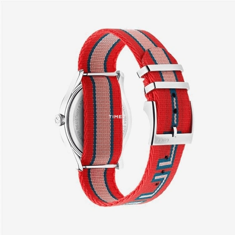 GUCCI,G-Timeless 38mm,38mm,Stainless Steel,Pink Red,Blue,Red,Quartz,Sapphire,Round,YA1264070