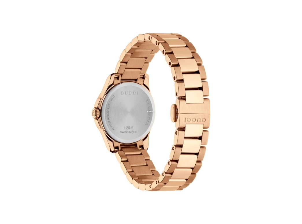 GUCCI,G-Timeless 27mm,27mm,Rose Gold,Quartz,Day,Sapphire,Glass,YA126567