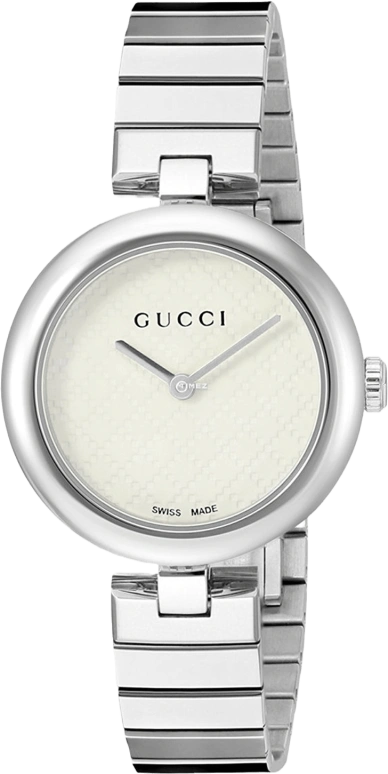 GUCCI,Diamantissima 32mm,32mm,Stainless Steel,White,Sapphire,YA141402