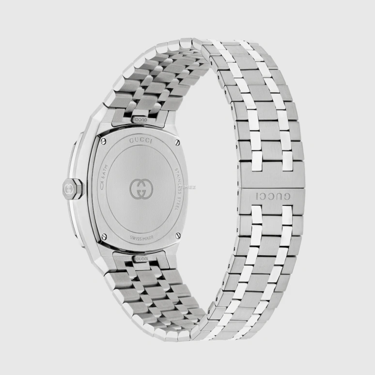 GUCCI,Gucci 25H 36mm,36mm,Stainless Steel,Black,Quartz,Day,Sapphire,Crystal Glass,838734 I1600 9065