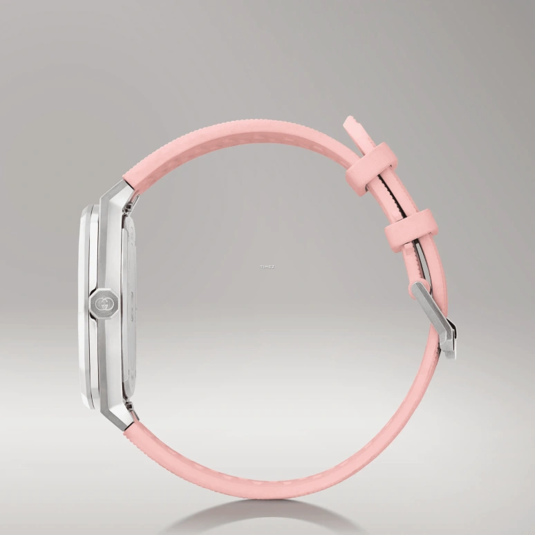 GUCCI,Gucci 25H 36mm,36mm,Stainless Steel,Pink,Quartz,Day,Sapphire,Crystal Glass,866395 IC4A0 8591