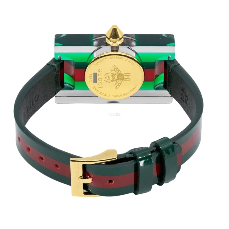 GUCCI,Gucci 24x40mm,24x40mm,Plastic,Gold,Quartz,Sapphire,Rectangular,YA143505