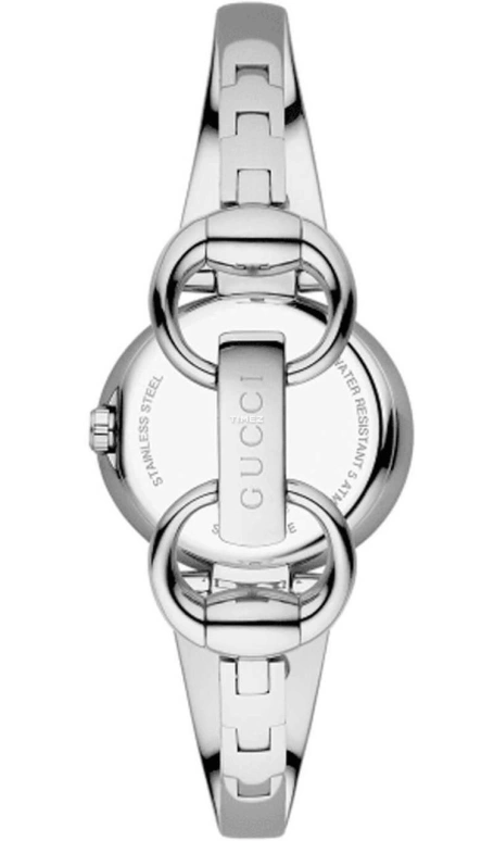 GUCCI,Guccissima 27x24mm,27x24mm,Stainless Steel,Grey,Brown,Quartz,Sapphire,Crystal Glass,Oval,YA134503