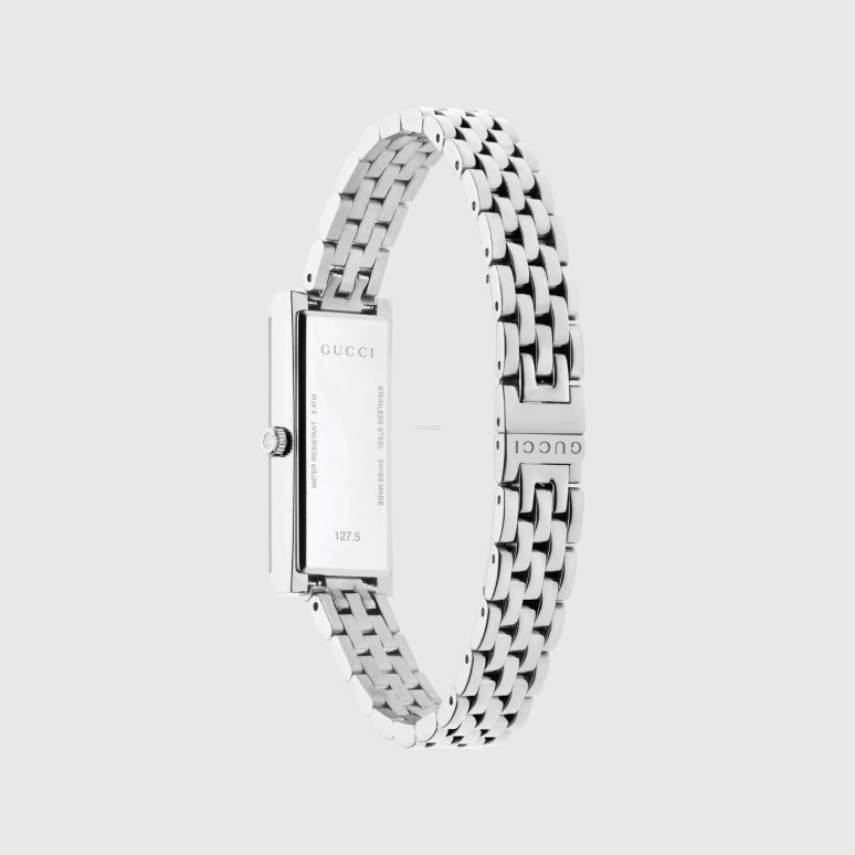 GUCCI,G-Frame 14x34mm,14x34mm,Stainless Steel,Pink,Quartz,Sapphire,Crystal Glass,Rectangular,817097 I16F0 8591