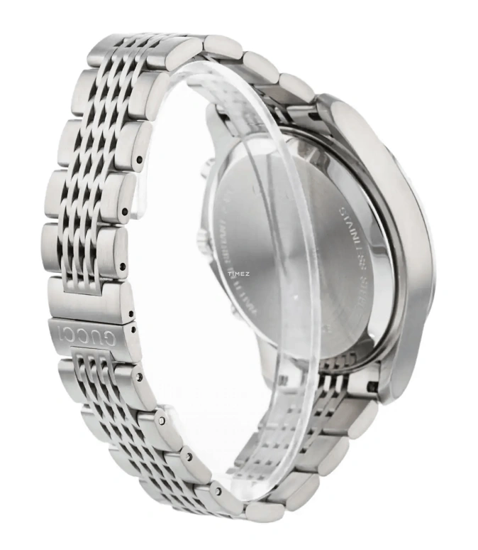 GUCCI,Gucci 44mm,44mm,Stainless Steel,Coffee,Brown,Automatic,Chronograph,Day,YA126213