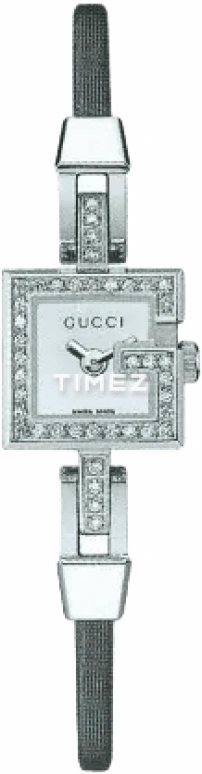 GUCCI,Gucci 14mm,14mm,Stainless Steel,Black,Quartz,Sapphire,Crystal Glass,Square,YA102531