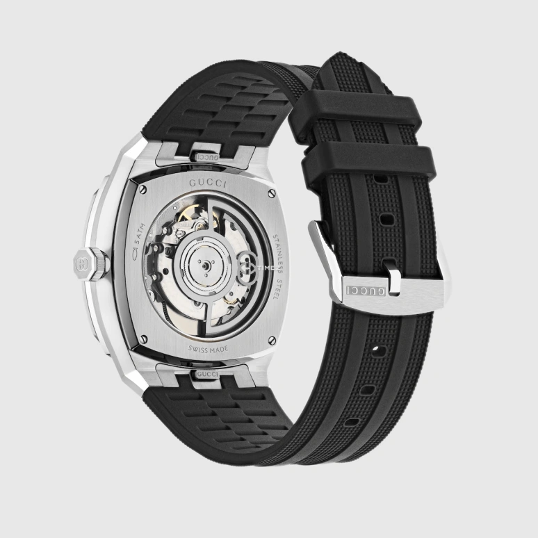GUCCI,Gucci 25H 40mm,40mm,Stainless Steel,Black,Automatic,Day,Dule Time,838739 IC4A0 9065