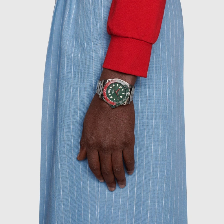 GUCCI,Gucci Dive 45mm,45mm,Stainless Steel,Green,Quartz,Sapphire,663941 I1600 8512