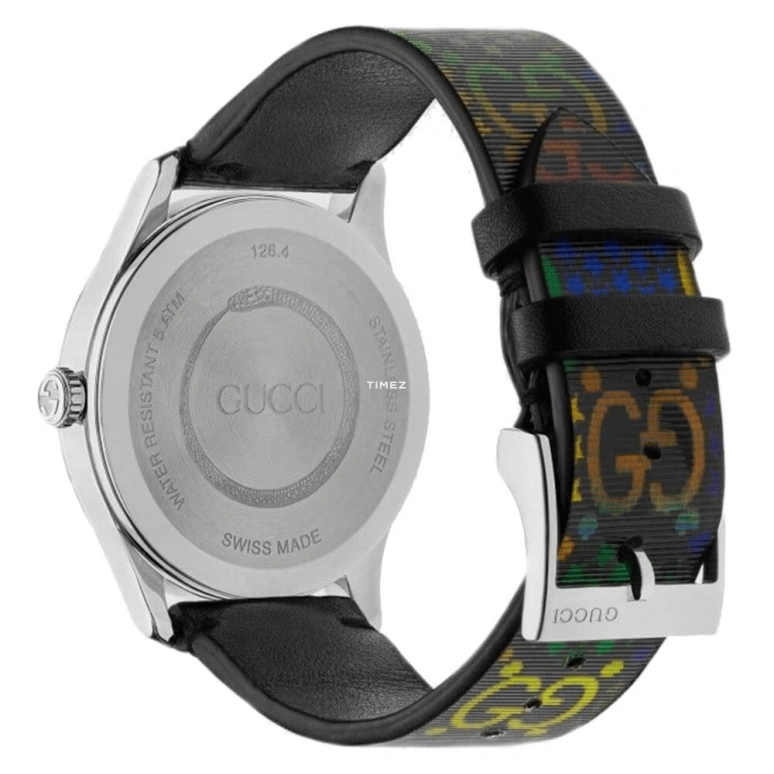 GUCCI,G-Timeless 38mm,38mm,Stainless Steel,Multi-Color,Blue,Quartz,Sapphire,Crystal Glass,Round,YA1264146