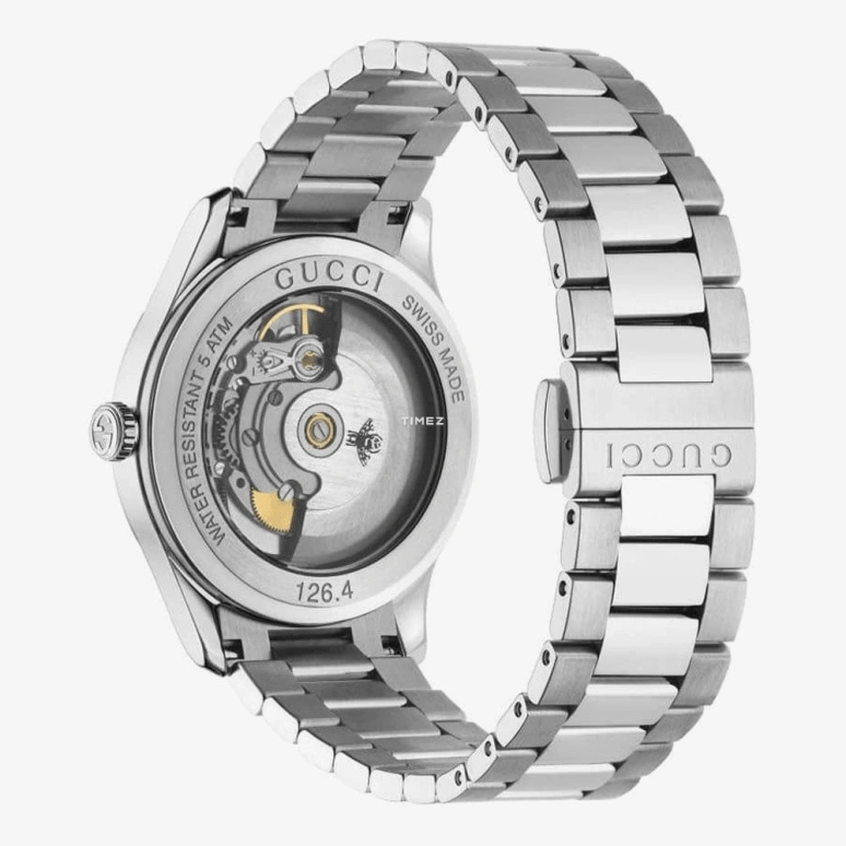 GUCCI,Other 38mm,38mm,Stainless Steel,Green,Automatic,Sapphire,Crystal Glass,Round,YA1264176