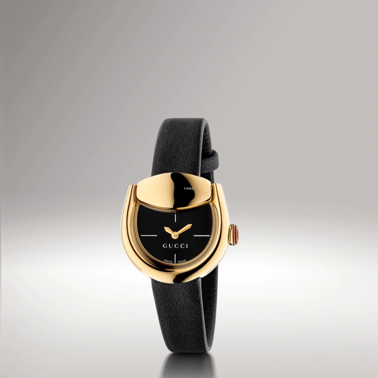 GUCCI,Horsebit 27x25mm,27x25mm,Stainless Steel,Black,Quartz,Sapphire,Crystal Glass,Other,871111 JB310 8757