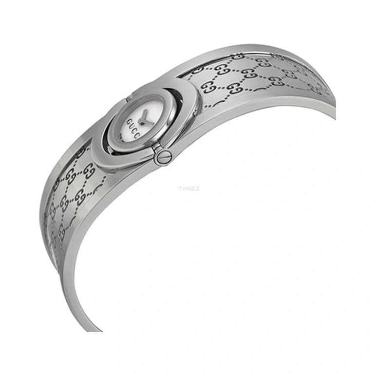 GUCCI,Other 16mm,16mm,Stainless Steel,White,Quartz,Sapphire,Crystal Glass,Round,YA112510