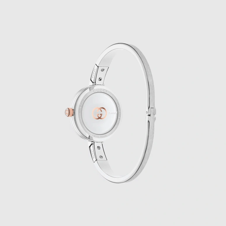 GUCCI,Model 2000 24mm,24mm,Stainless Steel,Silver,Quartz,Sapphire,Crystal Glass,Round,838986 I1600 8606