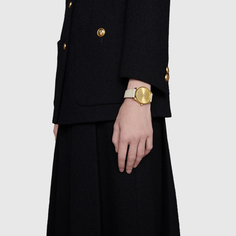 GUCCI,G-Timeless 36mm,36mm,Stainless Steel,Gold,Quartz,Sapphire,Round,681668 I86A0 8740