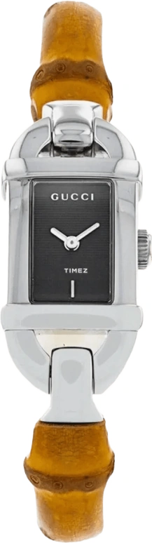 GUCCI,Gucci 17mm,17mm,Stainless Steel,Black,Quartz,Sapphire,Crystal Glass,Square,YA068514