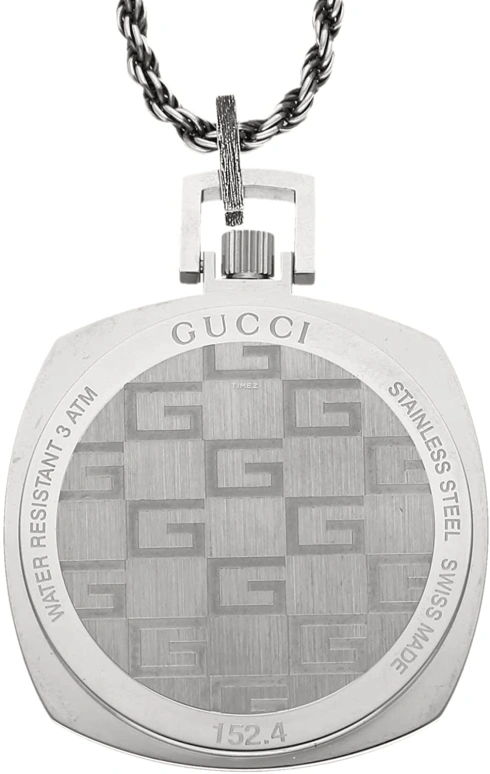 GUCCI,Gucci 35mm,35mm,Stainless Steel,Blue,Quartz,Cushion,Silver,YA152402