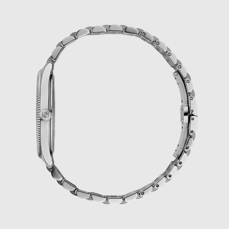 GUCCI,G-Timeless 36mm,36mm,Stainless Steel,Silver,Sapphire,Crystal Glass,Seconds,YA1264153