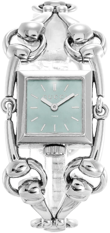 GUCCI,Gucci 20x20mm,20x20mm,Stainless Steel,Blue,Quartz,Sapphire,Crystal Glass,Square,YA116502