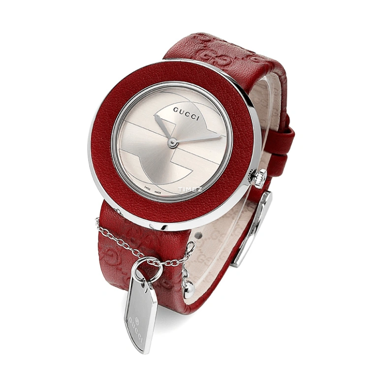 GUCCI,U-Play 35.50mm,35.50mm,Stainless Steel,Red,Quartz,Sapphire,Crystal Glass,Round,YA129440