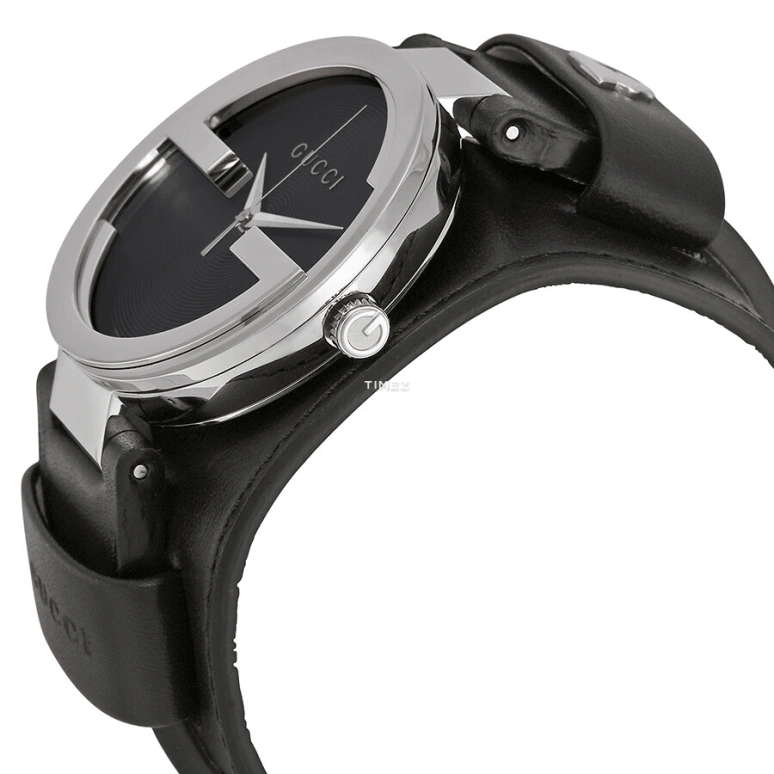 GUCCI,Interlocking 42mm,42mm,Stainless Steel,Black,Quartz,Sapphire,Crystal Glass,Round,YA133203
