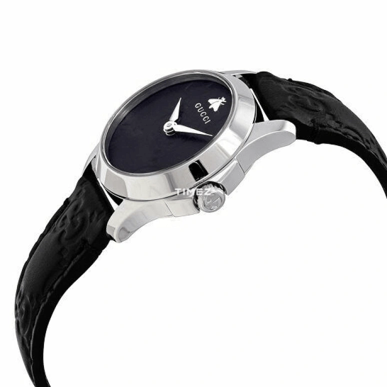 GUCCI,G-Timeless 27mm,27mm,Stainless Steel,Black,Quartz,Sapphire,Round,YA126579