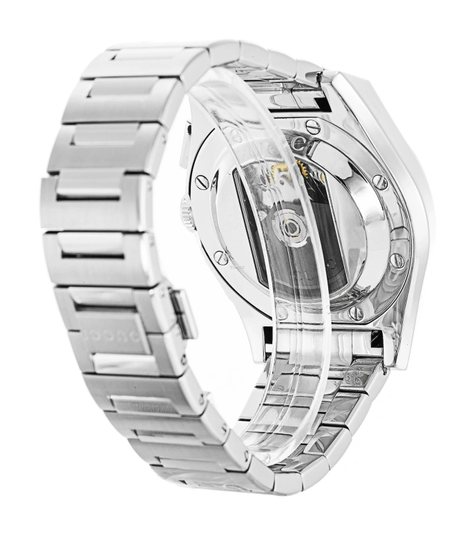 GUCCI,Pantheon 44mm,44mm,Stainless Steel,Black,Automatic,Chronograph,Day,YA115205