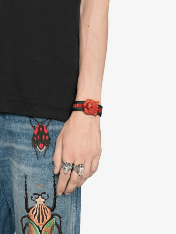 GUCCI,Le Marché des Merveilles 32mm,32mm,Resin,White,Quartz,Hardlex,Square,YA146409