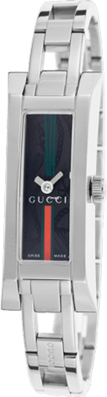 GUCCI,Gucci 14x36mm,14x36mm,Stainless Steel,Black,Quartz,Sapphire,Crystal Glass,Rectangular,YA110512