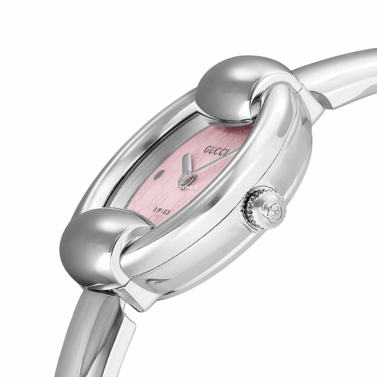 GUCCI,Gucci 25mm,25mm,Stainless Steel,Pink,Quartz,Sapphire,Round,YA014513