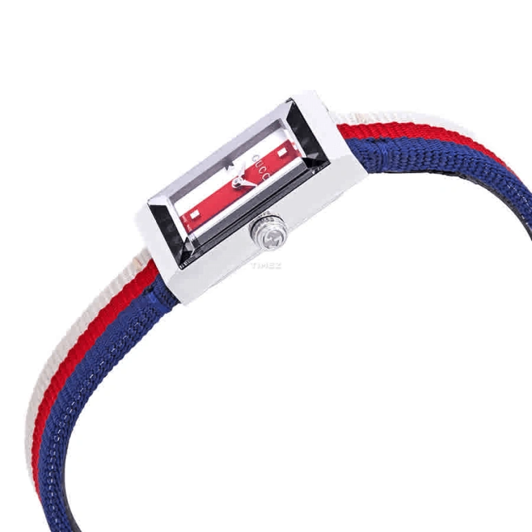 GUCCI,Gucci 14mm,14mm,Stainless Steel,Multi-Color,Quartz,Sapphire,Crystal Glass,Rectangular,YA147508