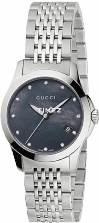 GUCCI,Gucci 27mm,27mm,Stainless Steel,Black,Quartz,YA126505