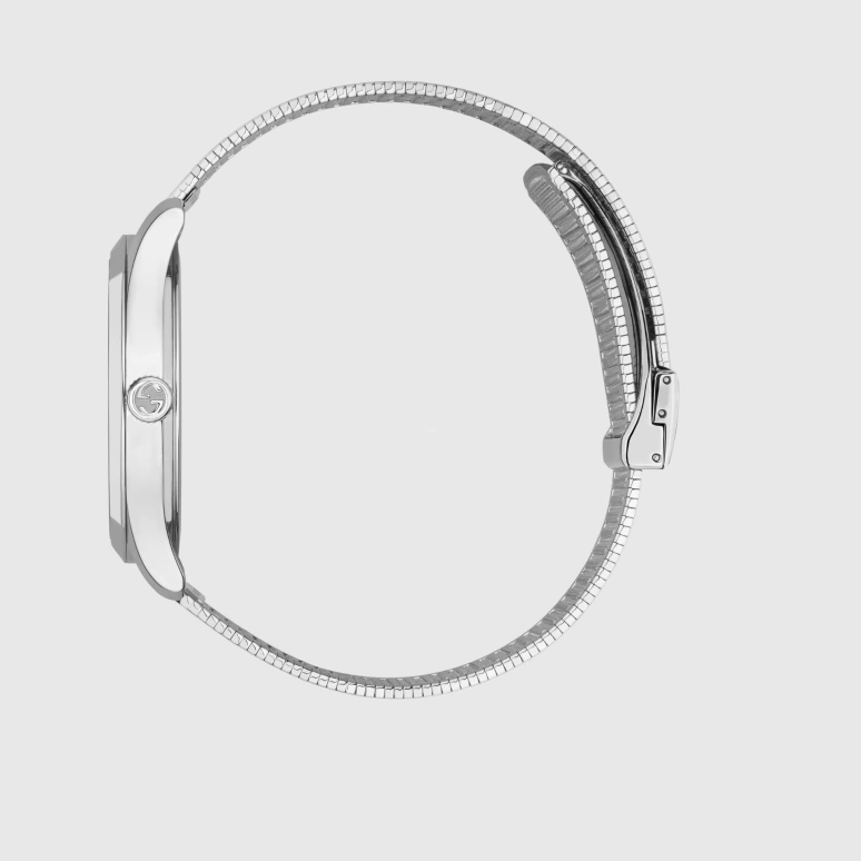 GUCCI,G-Timeless 38mm,38mm,Stainless Steel,Silver,Sapphire,Crystal Glass,YA1264123
