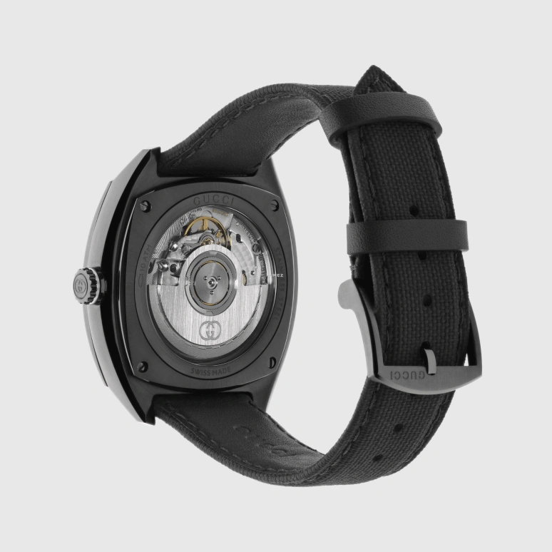 GUCCI,Interlocking 41mm,41mm,Stainless Steel,Black,Automatic,Sapphire,Crystal Glass,Cushion,804987 IE4A0 1000