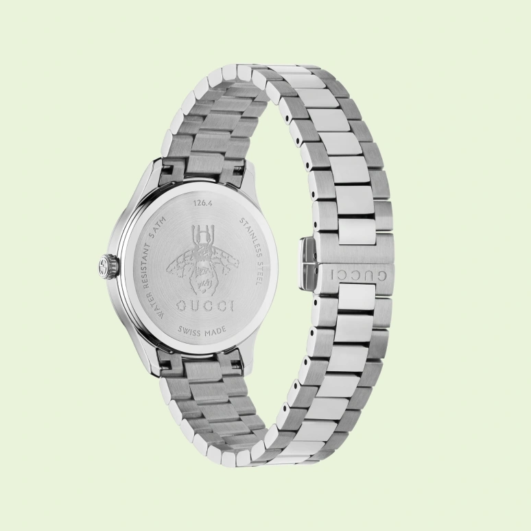 GUCCI,G-Timeless 32mm,32mm,Stainless Steel,Silver,Quartz,Sapphire,Round,704389 I1600 1108