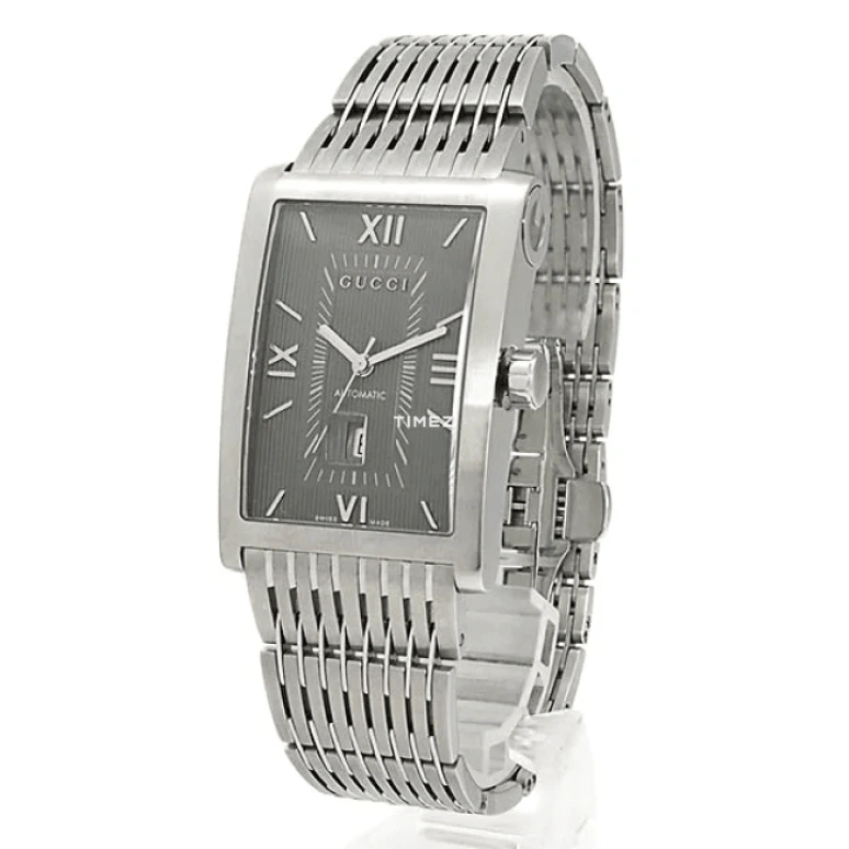 GUCCI,Gucci 38x29mm,38x29mm,Stainless Steel,Black,Automatic,Day,Sapphire,YA086306